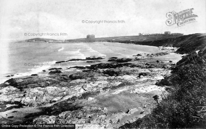 Photo of Newquay, Fistral Bay And Headland Hotel 1904
