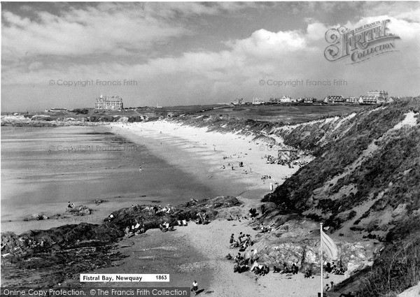 Photo of Newquay, Fistral Bay c.1959