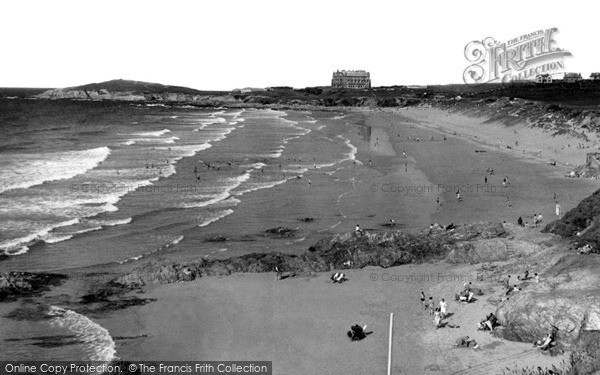 Photo of Newquay, Fistral Bay c.1960