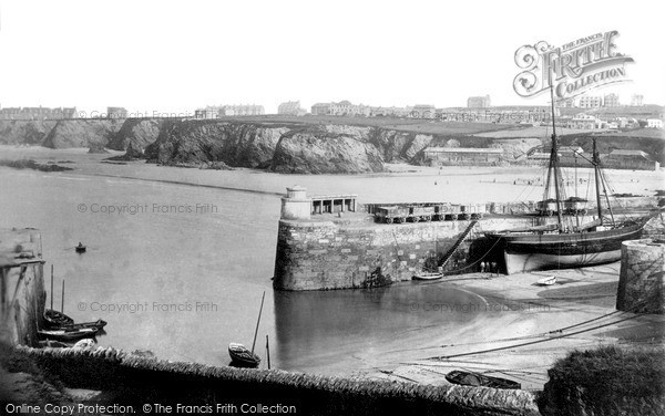 Photo of Newquay, From The Harbour c.1900