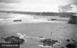 Great Western And Crigga Beaches 1912, Newquay
