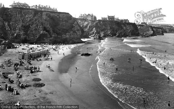 Photo of Newquay, Great Western Beach 1925