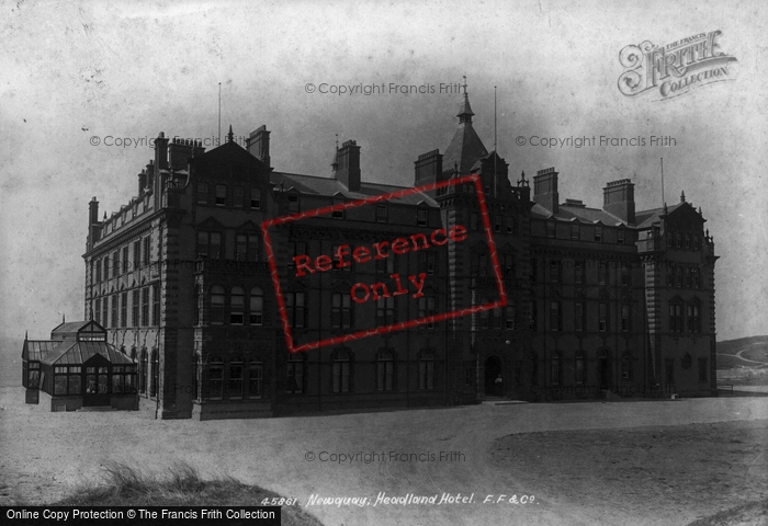 Photo of Newquay, Headland Hotel 1900