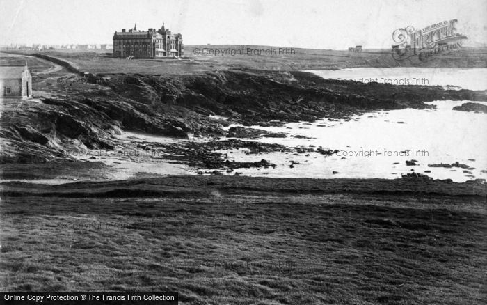 Photo of Newquay, Headland Hotel And Fistral Hotel c.1900