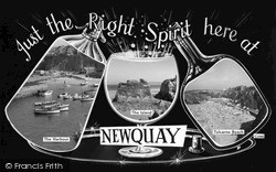 Just The Right Spirit Here c.1960, Newquay