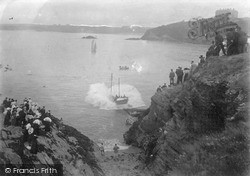 Launch Of The Lifeboat c.1910, Newquay