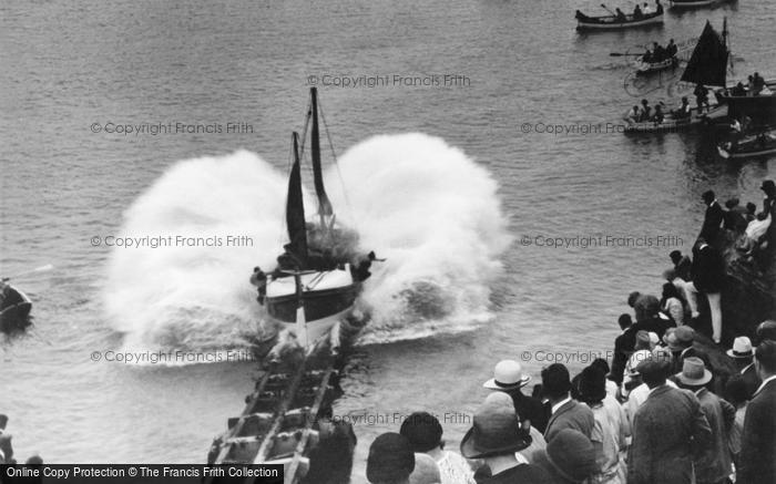 Photo of Newquay, Launching The Lifeboat 1928