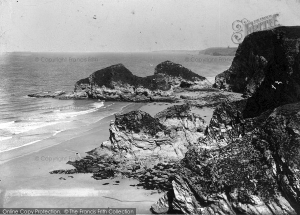 Photo of Newquay, Lion Rock c.1900