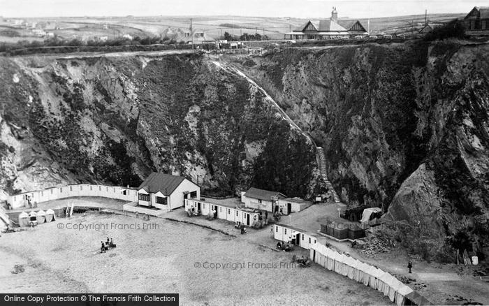 Photo of Newquay, Lusty Glaze Bathing Beach c.1960