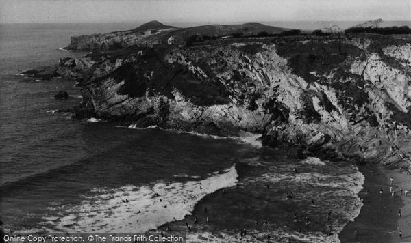 Photo of Newquay, Lusty Glaze Beach c.1960