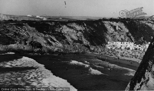 Photo of Newquay, Lusty Glaze Beach c.1960