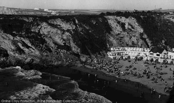 Photo of Newquay, Lusty Glaze Beach c.1960