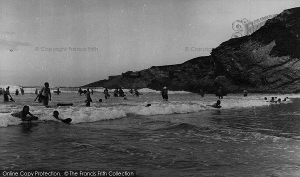 Photo of Newquay, Lusty Glaze Beach c.1960