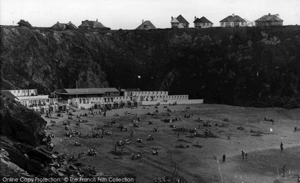 Photo of Newquay, Lusty Glaze Beach c.1960