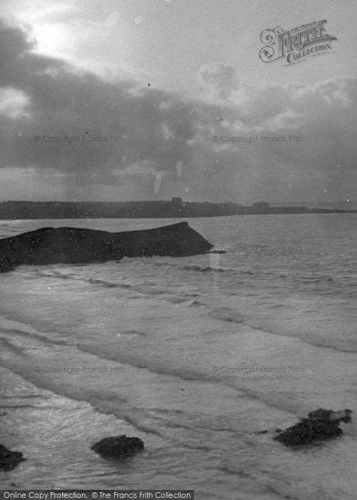 Photo of Newquay, Moonlight Sky c.1935