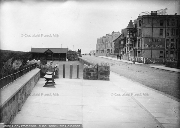 Photo of Newquay, Narrow Cliff And Hotel Edgcumbe c.1900