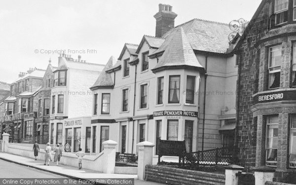 Photo of Newquay, Narrowcliff, Hotels 1925