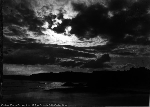 Photo of Newquay, Night Sky 1914