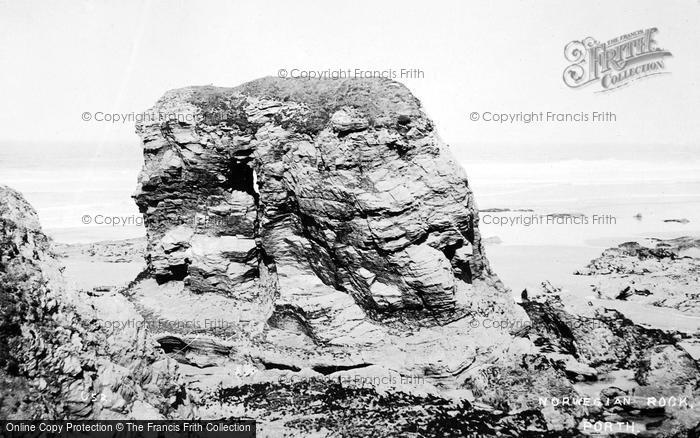 Photo of Newquay, Norwegian Rock At Porth 1914