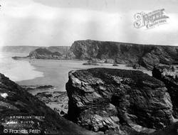 Norwegian Rock At Porth 1914, Newquay