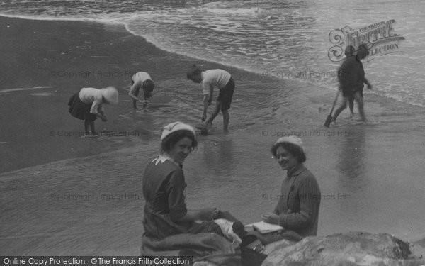 Photo of Newquay, On The Beach 1912