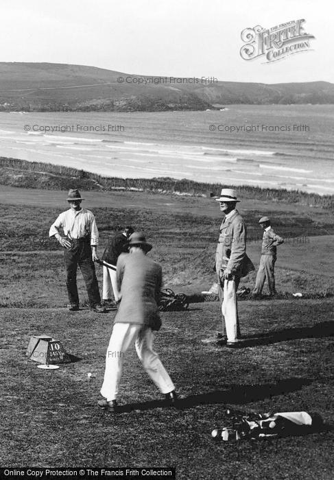 Photo of Newquay, On The Golf Links 1925