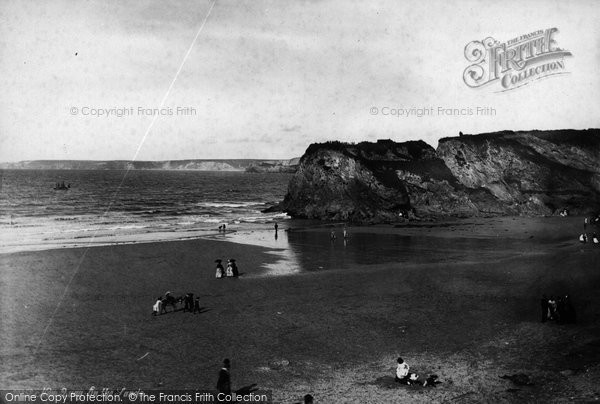 Photo of Newquay, On The Sands 1887
