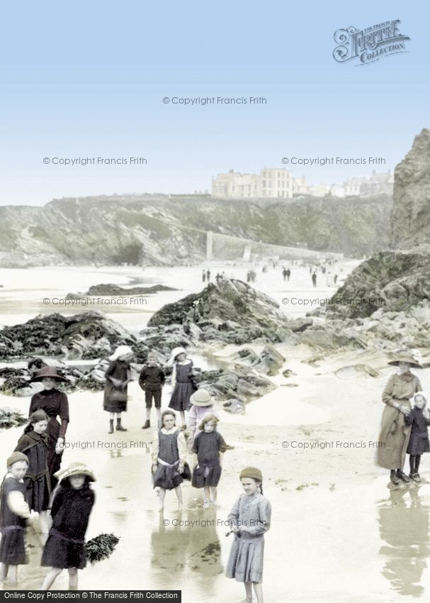 Newquay, on the Sands 1912