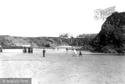 On The Sands And Great Western Hotel 1887, Newquay