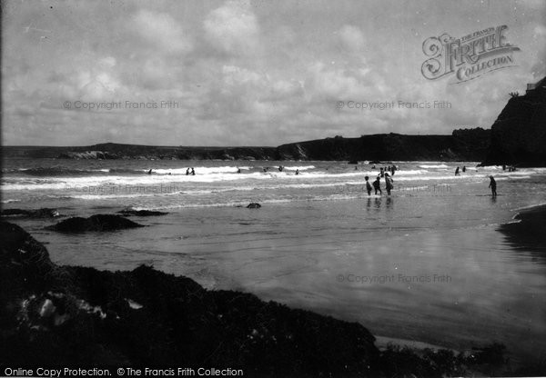 Photo of Newquay, On Towan Beach 1921