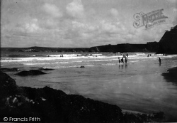 On Towan Beach 1921, Newquay