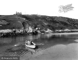 River Gannel, Fern Pit Ferry 1928, Newquay