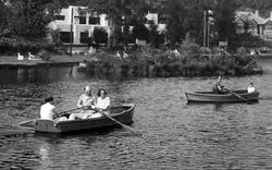 Rowing On Trenance Boating Lake 1935, Newquay