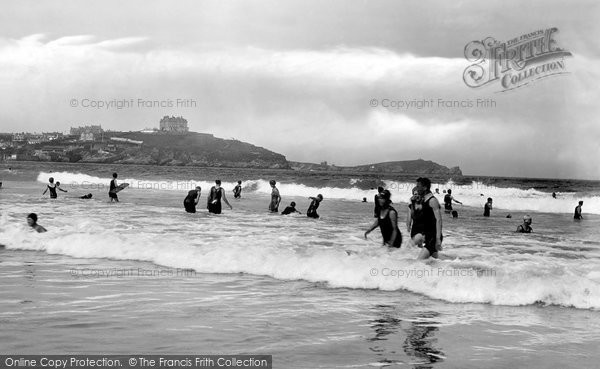 Photo of Newquay, Surf Bathing 1925