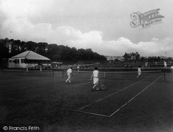 Tennis Courts At Trenance Gardens 1928, Newquay
