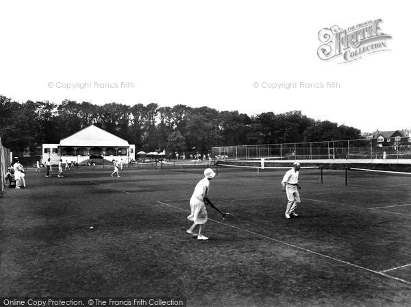Photo of Newquay, Tennis Courts At Trenance Gardens 1928