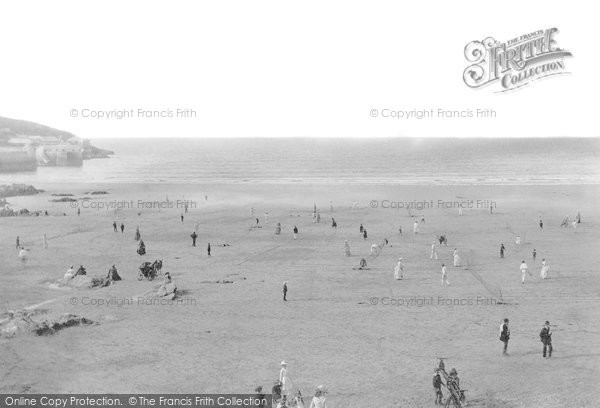 Photo of Newquay, Tennis On The Sands 1887