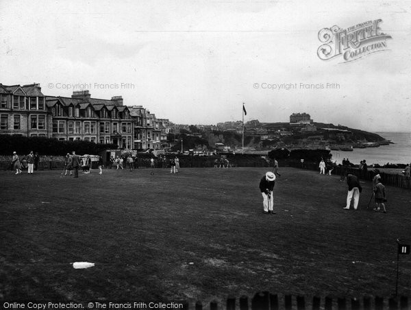 Photo of Newquay, The Crescent And Putting Green 1928