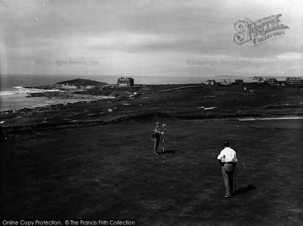 Photo of Newquay, The Golf Links 1925