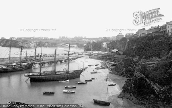 Photo of Newquay, The Harbour 1894