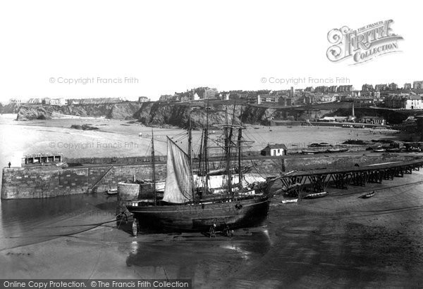 Photo of Newquay, The Harbour 1904