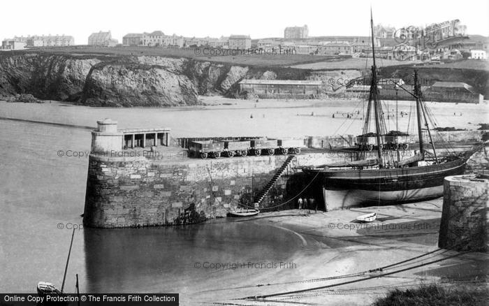 Photo of Newquay, The Harbour c.1900