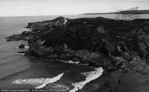 Photo of Newquay, The Headland Lusty Glaze c.1960