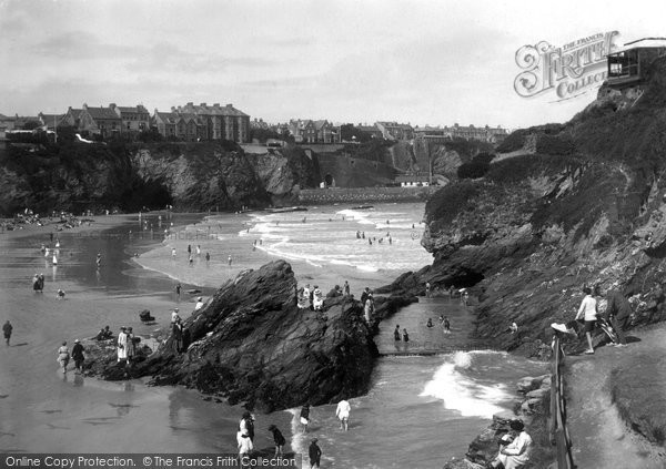 Photo of Newquay, The Island And Bathing Pool 1921