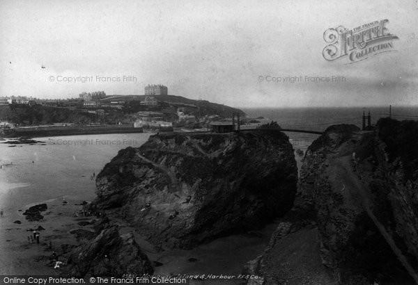 Photo of Newquay, The Island And Harbour 1900