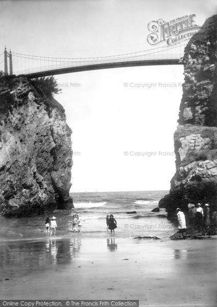 Photo of Newquay, The Island Bridge 1921