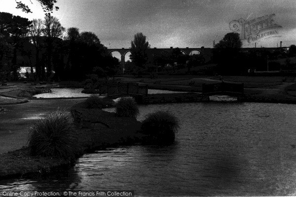 Photo of Newquay, The Lake At Trenance Gardens c.1960