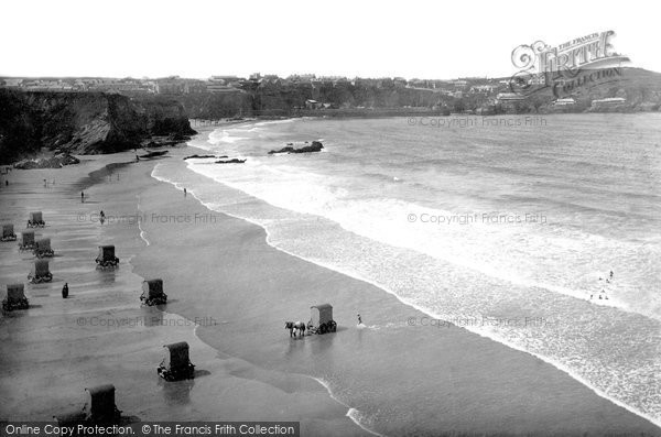 Photo of Newquay, The Sands 1887