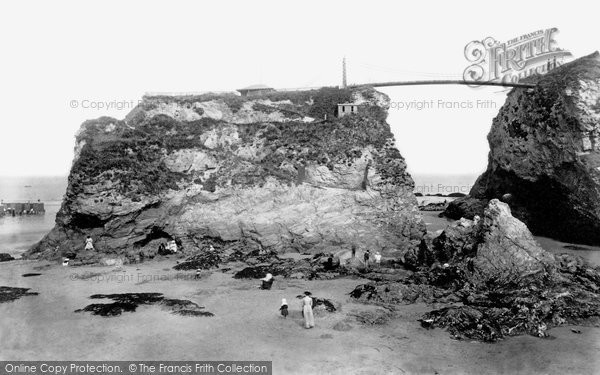 Photo of Newquay, The Sands And The Island 1907