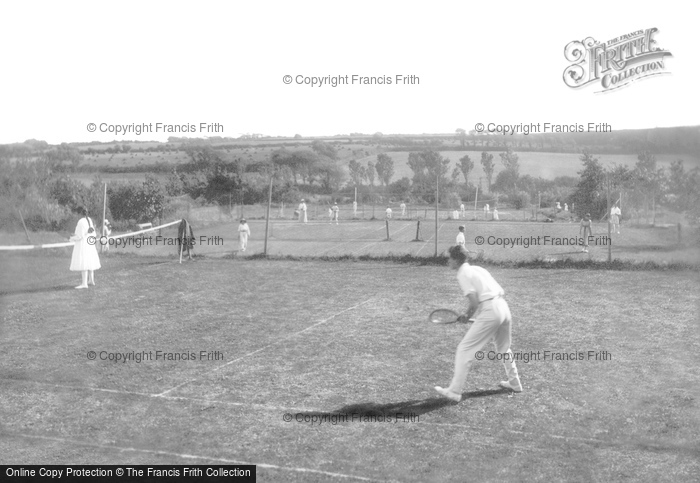 Photo of Newquay, The Tennis Courts 1918